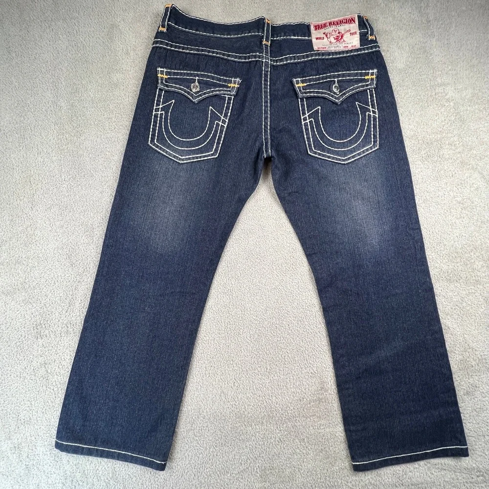 True Religion‎ Joey Super T Jeans Mens 40 Blue Contrast Stitch Made in USA Y2K
